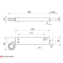 Mechanické zaistenie pre krídlové brány Combi Arialdo Mechanické zaistenie pre krídlové brány Combi Arialdo